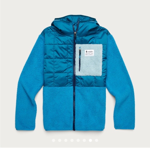 Cotopaxi Women's Medium Trico Hybrid Jacket Abyss Lake Blue NWT Hood Fleece - Picture 6 of 14